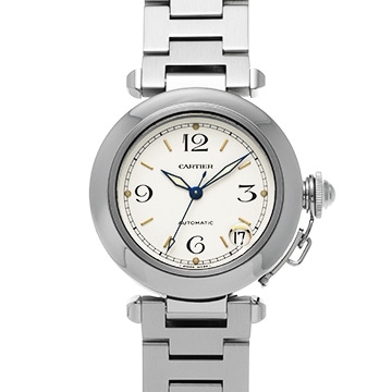 カルティエ パシャC W31015M7 ホワイト ユニセックス 時計 【中古】【wristwatch】