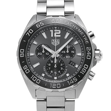タグ ホイヤー フォーミュラ1 クォーツ クロノグラフ CAZ1011.BA0842 グレー/ブラック メンズ 時計 【中古】【wristwatch】