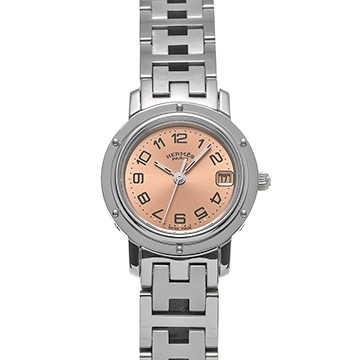 エルメス クリッパー CL4.210.431/3758 ピンク レディース 時計 【中古】【wristwatch】