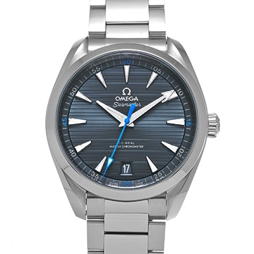 オメガ シーマスター アクアテラ コーアクシャル マスタークロノメーター 220.10.41.21.03.002 ブルー メンズ 時計 【中古】【wristwatch】