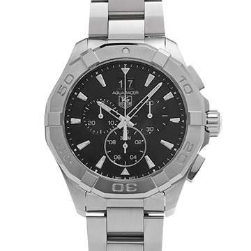 タグ ホイヤー アクアレーサー クォーツ クロノグラフ CAY1110.BA0927 ブラック メンズ 時計 【中古】【wristwatch】