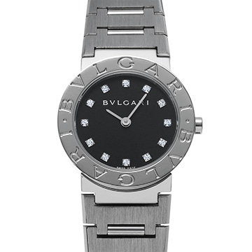 ブルガリ ブルガリブルガリ BB26SS ブラック/ダイヤモンド レディース 時計 【中古】【wristwatch】