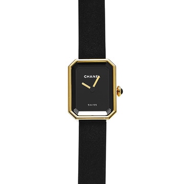 シャネル プルミエール リボン H6125 ブラックラッカー レディース 時計 【中古】【wristwatch】