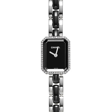 シャネル プルミエール セラミック H2163 ブラックラッカー レディース 時計 【中古】【wristwatch】