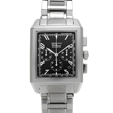 ゼニス グランドポート ロワイヤル エルプリメロ 03.0550.400/22.M550 ブラック メンズ 時計 【中古】【wristwatch】