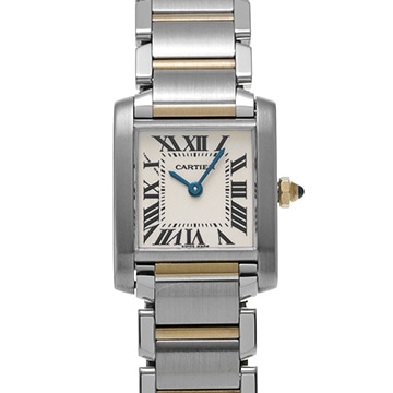 カルティエ タンク フランセーズ SM W51007Q4 シルバー レディース 時計 【中古】【wristwatch】