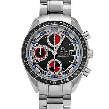 オメガ スピードマスター デイト 3210.52 ブラック/レッド メンズ 時計 【中古】【wristwatch】