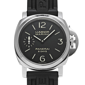 パネライ ルミノールマリーナ 8デイズ PAM00510 ブラック メンズ 時計 【中古】【wristwatch】
