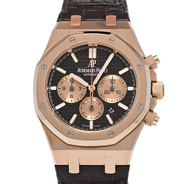 オーデマ ピゲ ロイヤルオーク クロノグラフ 26331OR.OO.D821CR.01 ブラウン/ピンクゴールド メンズ 時計 【中古】【wristwatch】
