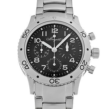 ブレゲ アエロナバル タイプXX 3800ST/92/SW9 ブラック メンズ 時計 【中古】【wristwatch】