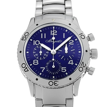 ブレゲ アエロナバル タイプXX 3807ST/J2/SW9 ブルー メンズ 時計 【中古】【wristwatch】