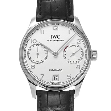 IWC ポルトギーゼ オートマティック 7デイズ IW500712 シルバー メンズ 時計 【中古】【wristwatch】