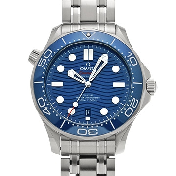 オメガ シーマスター ダイバー300 コーアクシャル マスタークロノメーター 210.30.42.20.03.001 ブルー メンズ 時計 【中古】【wristwatch】