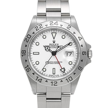 ロレックス エクスプローラーII 16570 ホワイト メンズ 時計 【中古】【wristwatch】