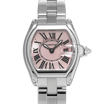 カルティエ ロードスター SM W62017V3 ピンク レディース 時計 【中古】【wristwatch】