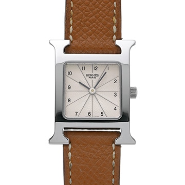 エルメス Hウォッチ HH1.210.260/HGO アイボリー レディース 時計 【中古】【wristwatch】