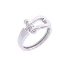 フレッド フォース10リング ミディアム #47 シルバー K18ホワイトゴールド WG レディース ジュエリー 【中古】【jewelry】
