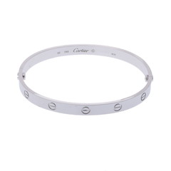 カルティエ ラブブレスレット #20 旧型 シルバー K18ホワイトゴールド WG レディース ジュエリー 【中古】【jewelry】