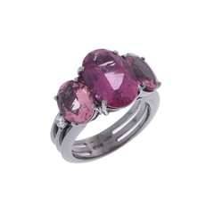 ノーブランド ANTONINI トルマリンリング ブラック K18ゴールド YG/ブラックコーティング レディース ジュエリー 【中古】【jewelry】