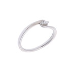 ヨンドシー ウェーブリング Pt950プラチナ レディース ジュエリー 【中古】【jewelry】
