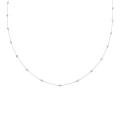 ティファニー バイザヤード ネックレス 24PD シルバー Pt950プラチナ レディース ジュエリー 【中古】【jewelry】