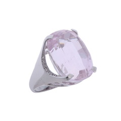 タサキ クンツァイトリング シルバー K14ホワイトゴールド WG レディース ジュエリー 【中古】【jewelry】
