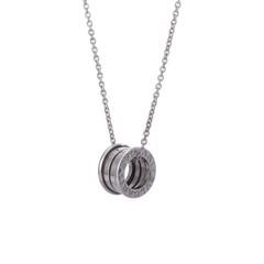 ブルガリ B.ZERO1 ネックレス シルバー K18ホワイトゴールド WG レディース ジュエリー 【中古】【jewelry】