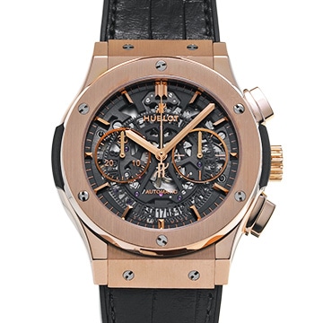 ウブロ クラシックフュージョン アエロフュージョン キングゴールド 525.OX.0180.LR スケルトン メンズ 時計 【中古】【wristwatch】