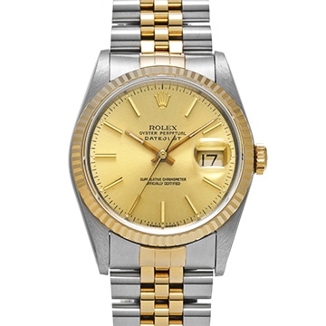 ロレックス デイトジャスト 16233 シャンパン メンズ 時計 【中古】【wristwatch】