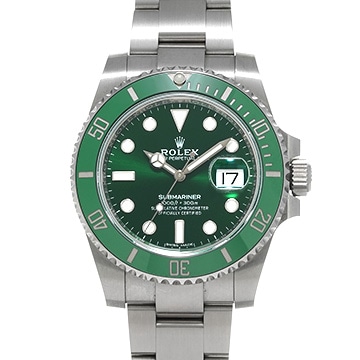 ロレックス サブマリーナ デイト 116610LV グリーン メンズ 時計 【中古】【wristwatch】