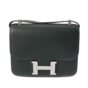 エルメス コンスタンス 24 ヴェールアングレ エバーカラー レディース バッグ 【中古】【bag】