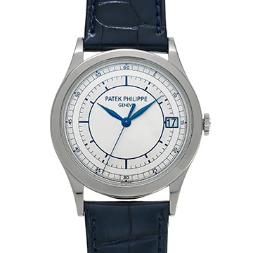 パテック フィリップ カラトラバ 5296G-001 シルバー メンズ 時計 【中古】【wristwatch】
