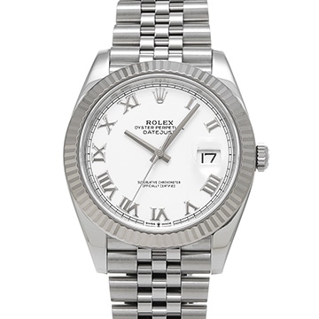 ロレックス デイトジャスト 41 126334 ホワイト メンズ 時計 【中古】【wristwatch】