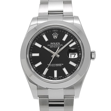 ロレックス デイトジャストII 116300 ブラック メンズ 時計 【中古】【wristwatch】