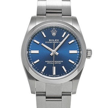 ロレックス オイスターパーペチュアル 34 124200 ブライトブルー ユニセックス 時計 【新品】【wristwatch】