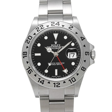 ロレックス エクスプローラーII 16570 ブラック メンズ 時計 【中古】【wristwatch】