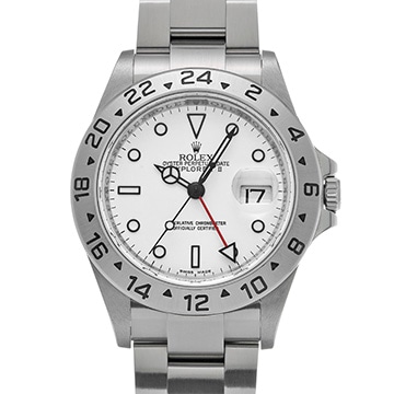 ロレックス エクスプローラーII 16570 ホワイト メンズ 時計 【中古】【wristwatch】