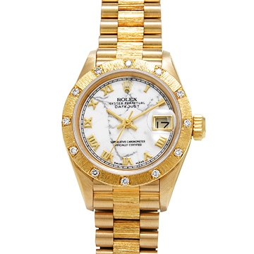 ロレックス デイトジャスト バーク 69288G ハウライト レディース 時計 【中古】【wristwatch】