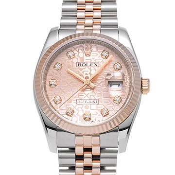ロレックス デイトジャスト 116231G ピンクコンピュータ/ダイヤモンド メンズ 時計 【中古】【wristwatch】