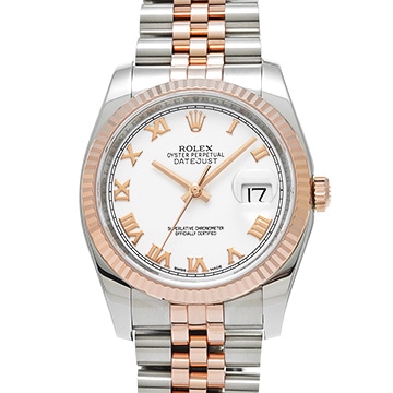 ロレックス デイトジャスト 36 116231 ホワイト メンズ 時計 【中古】【wristwatch】