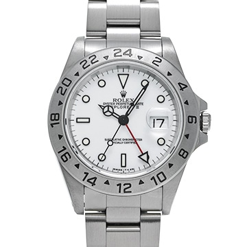 ロレックス エクスプローラーII 16570 ホワイト メンズ 時計 【中古】【wristwatch】