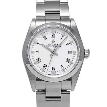 ロレックス オイスターパーペチュアル 77080 ホワイト ユニセックス 時計 【中古】【wristwatch】