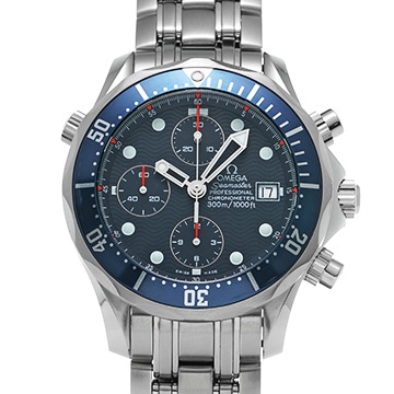オメガ シーマスター プロフェッショナル 300 クロノグラフ 2599.80 ブルー メンズ 時計 【中古】【wristwatch】
