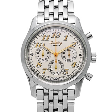 ブライトリング ナビタイマー プレミエ A403G58NP シルバー メンズ 時計 【中古】【wristwatch】