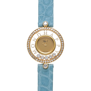 ショパール ハッピーダイヤモンド 20/3926-12 シャンパン/ダイヤモンド レディース 時計 【中古】【wristwatch】