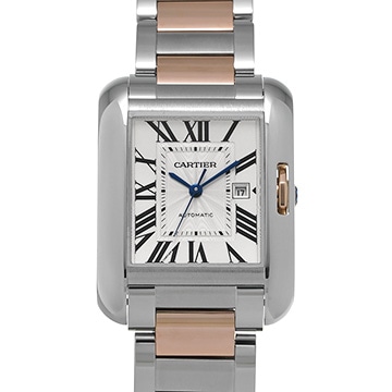 カルティエ タンク アングレーズ LM W5310037 シルバー メンズ 時計 【中古】【wristwatch】