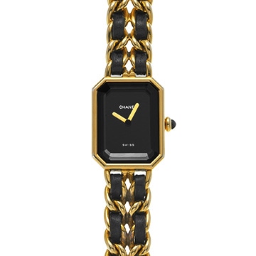 シャネル プルミエール S H0001 ブラック レディース 時計 【中古】【wristwatch】
