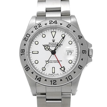 ロレックス エクスプローラーII 16570 ホワイト メンズ 時計 【中古】【wristwatch】