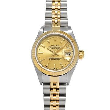 ロレックス デイトジャスト 79173 シャンパン レディース 時計 【中古】【wristwatch】