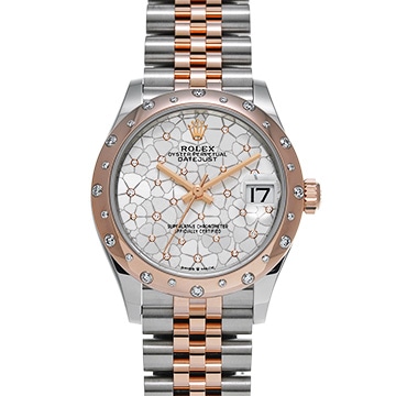 ロレックス デイトジャスト 31 278341RBR シルバー フローラルモチーフ/ダイヤモンド ユニセックス 時計 【中古】【wristwatch】
